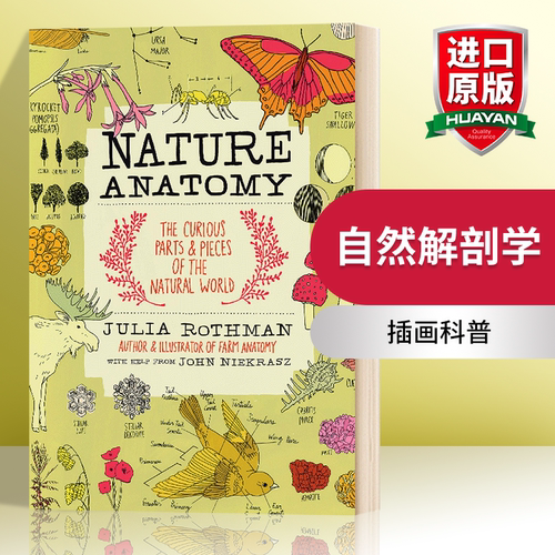 自然解剖学 英文原版 Nature Anatomy 插画科普 英文版