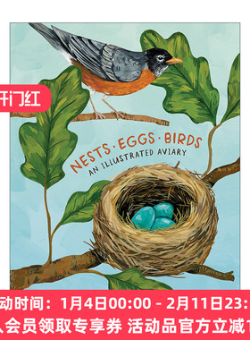 英文原版 Nests Eggs Birds 巢 蛋 鸟 鸟类图鉴 精装插图 当我们看星星时,我们看见了什么作者Kelsey Oseid 进口英语原版书籍