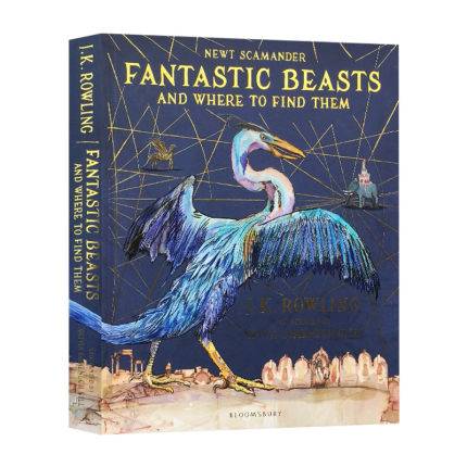 神奇动物在哪里英文原版 插图版 精装Fantastic Beasts and Where to Find Them哈利波特20周年Harry Potter英语进口书搭神奇动物3