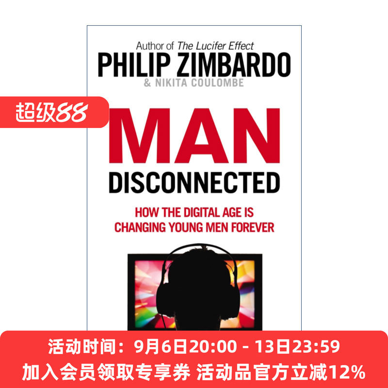 雄性衰落 英文原版 Man Disconnected 菲利普·津巴多 尼基塔·库隆布 英文版 进口英语原版书籍