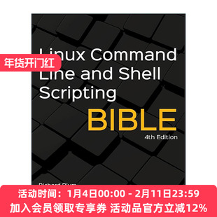 英文原版 Linux Command Line and Shell Scripting Bible 第4版 Linux命令行与shell脚本编程大全 英文版 进口英语原版书籍