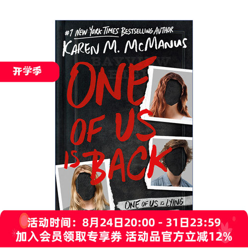 英文原版 One Of Us Is Back (Exp) 谁在说谎3 One Of Us Is Lying作者Karen M. McManus 英文版 进口英语原版书籍