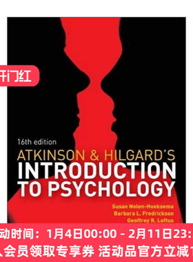英文原版 Atkinson & Hilgard's Introduction to Psychology 西尔格德心理学导论 第16版 英文版 进口英语原版书籍