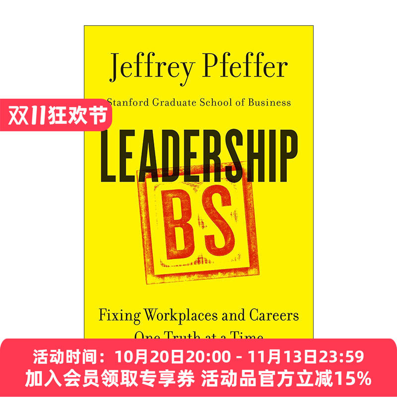 英文原版 Leadership BS 领导力狗屎 精装 斯坦福教授Jeffrey Pfeffer 英文版 进口英语原版书籍