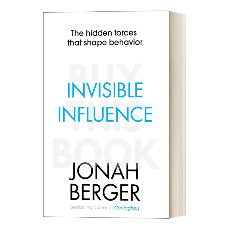 传染英文原版 Invisible Influence the hidden forces that shape behaviour塑造消费心智决策的隐秘力量进口英语原版书籍