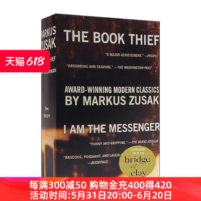 偷书贼  英文原版 The Book Thief I Am the Messenger Paperback Boxed Set 传信人 两册盒装套装 Markus Zusak 进口英语原版书籍