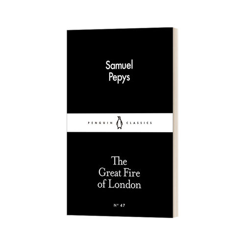 英文原版 The Great Fire of London 伦敦大火 塞缪尔·佩皮斯 小黑书 英文版 进口英语原版书籍
