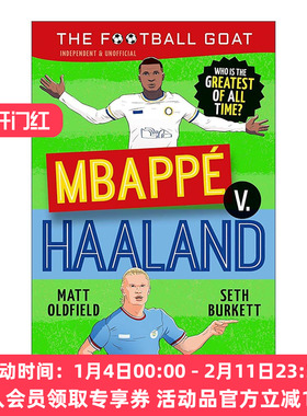 英文原版 The Football GOAT Mbappé vs Haaland 足球传奇 姆巴佩VS哈兰德 儿童运动人物传记科普 英文版 进口英语原版书籍