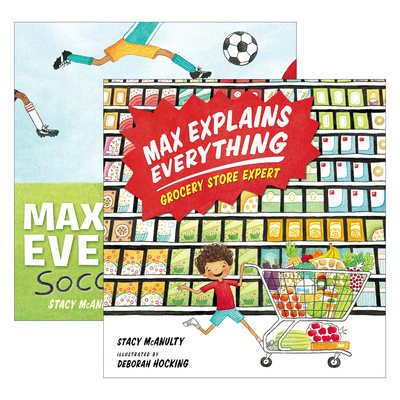 英文原版 Max Explains Everything 麦克斯解释一切系列2册 儿童精装搞笑故事绘本 英文版 进口英语原版书籍