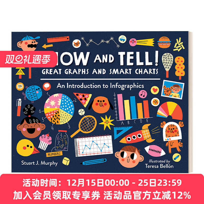 英文原版 Show and Tell! Great Graphs and Smart Charts 展示和讲述！伟大的图表和智能图表 儿童绘本 英文版 进口英语原版书籍