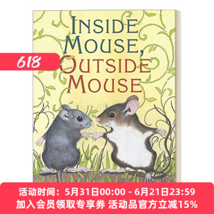 小老鼠向里走向外走 英文原版绘本 Inside Mouse Outside 幼儿启蒙绘本 英文版 进口英语原版书籍