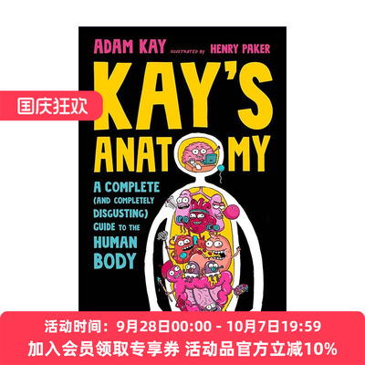 英文原版 Kay's Anatomy 凯的解剖学 人体指南完整版 儿童趣味医学科普 疼痛难免作者亚当·凯 英文版 进口英语原版书籍