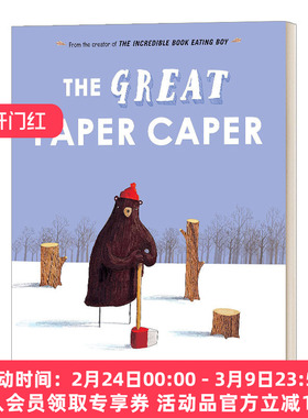 英文原版 The Great Paper Caper 大熊的纸飞机 精装大开本收藏版 培养生态环保意识 Oliver Jeffers奥利弗杰弗斯 进口英语书籍