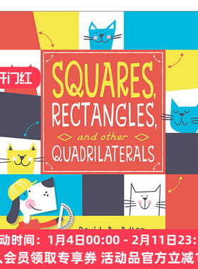 多样的图形 英文原版 Squares Rectangles and other Quadrilaterals 儿童几何科普认知绘本 Ed Miller 英文版 进口英语原版书籍