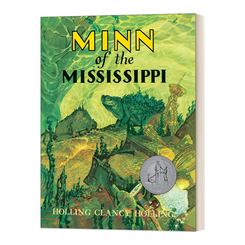 不寻常的河流旅行家 英文原版 Minn of the Mississippi 鳄龟明妮的河流之旅 纽伯瑞银奖 英文版 进口英语原版书籍