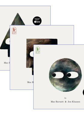 形状三部曲系列3册 英文原版 Circle Square Triangle 儿童绘本 凯迪克奖得主Mac Barnett Jon Klassen 英文版 进口英语原版书籍