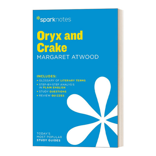 英文原版 Oryx and Crake SparkNotes Literature Guide  文学指南 末世男女 英文版 进口英语原版书籍
