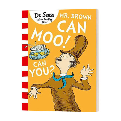 英文原版 DR.SEUSS Mr.Brown Can Moo! Can You? 苏斯博士 蓝色系列绘本 英文版 进口英语原版书籍