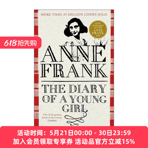 英文原版 The Diary of a Young Girl 安妮日记 含部分原始手稿 精装版 英文版 进口英语原版书籍