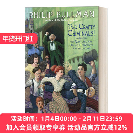 英文原版 Two Crafty Criminals! 两个狡猾的罪犯! 儿童幽默侦探推理故事小说 黑暗物质三部曲作者Philip Pullman 英文版 进口书籍