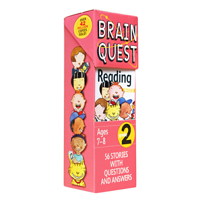 brainquest 大脑任务 智力开发卡片2年级阅读7-8岁 英文原版 Brain Quest 2st Grade Reading 儿童益智问答英文版进口英语趣味互动