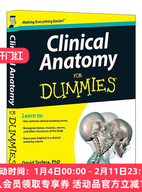 英文原版 Clinical Anatomy for Dummies 临床解剖学入门 英文版 进口英语原版书籍