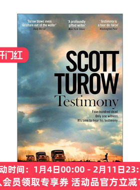 英文原版 Testimony 证词 悬疑犯罪小说 斯考特·杜罗 Scott Turow 英文版 进口英语原版书籍