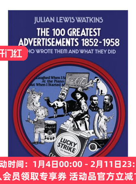 英文原版 The 100 Greatest Advertisements 1852-1958 1852-1958年间100个伟大的广告 广告设计艺术 Julian Watkins英文版进口书