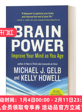 脑力提升 英文原版 Brain Power Improve Your Mind as You Age 随着年龄的增长提升脑力 Michael J Gelb 英文版 进口英语原版书籍