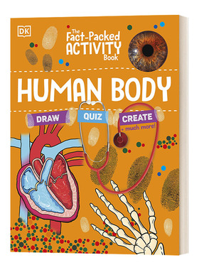 人体百科知识活动书 英文原版 The Fact-Packed Activity Book Human Body 英文版 进口英语原版书籍