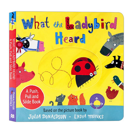 小瓢虫听见了什么 英文原版绘本 What the Ladybird Heard A Push Pull and Slide Book 机关推拉书 英文版 进口英语原版书籍