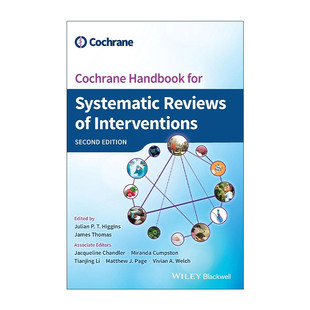for 英文原版 进口英语原版 英文版 Reviews Cochrane 精装 Interventions Systematic 科克伦系统评价手册 第2版 书籍 Handbook