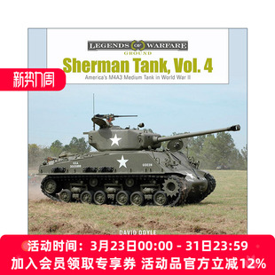 Vol.4 书籍 进口英语原版 精装 Sherman Tank David 卷四 谢尔曼坦克 英文版 英文原版 二战中 Doyle M4A3中型坦克
