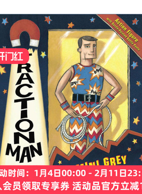 牵引人登场  英文原版绘本 Traction Man Is Here 米妮·格雷绘本 英文版 进口英语原版书籍