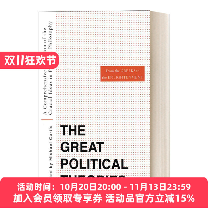 英文原版 The Great Political Theories V.1 伟大的政治理论 卷一 美国政治哲学 AP比较政府与政治读物 英文版 进口英语原版书籍