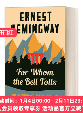 英文原版 For Whom the Bell Tolls 丧钟为谁而鸣 Hemingway Library Edition 英文版 进口英语原版书籍