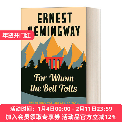 英文原版 For Whom the Bell Tolls 丧钟为谁而鸣 Hemingway Library Edition 英文版 进口英语原版书籍