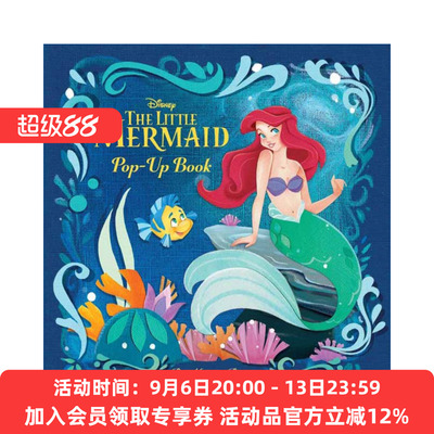 迪士尼  英文原版 Disney The Little Mermaid Pop-Up Book 小美人鱼 立体书 英文版 进口英语原版书籍