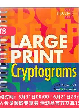 英文原版 Large Print Cryptograms 密码学卷一 美国密码协会 英文版 进口英语原版书籍