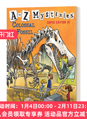 英文原版 Colossal Fossil 巨大的化石 神秘案件特别版10 A to Z Mysteries Super Edition 10 英文版 进口英语原版书籍