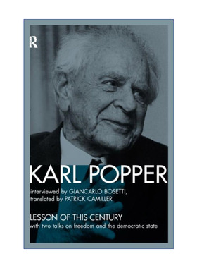 世纪的教训  英文原版 The Lesson of this Century 20世纪的教训 卡尔波普尔访谈演讲录 英文版 进口英语原版书籍