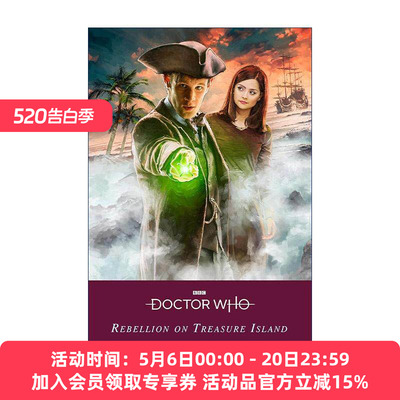 英文原版 Doctor Who Rebellion on Treasure Island 神秘博士小说 金银岛叛乱 第11任博士与Clara 英文版 进口英语原版书籍
