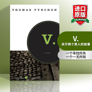 关于两个男人的故事 英文原版 V 一个寻找所失 一个一无所有 托马斯品钦 英文版 进口英语原版书籍