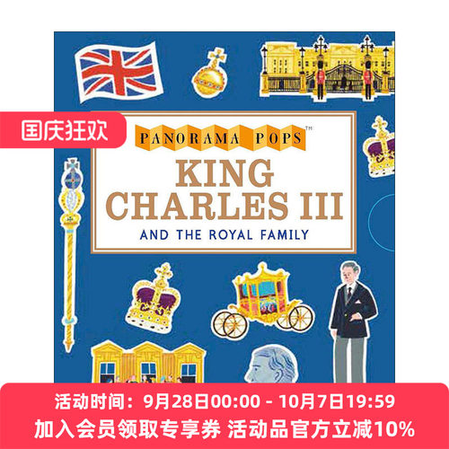 英文原版 King Charles III and the Royal Family 全景立体书 英国国王查尔斯三世及皇室 精装 英文版 进口英语原版书籍