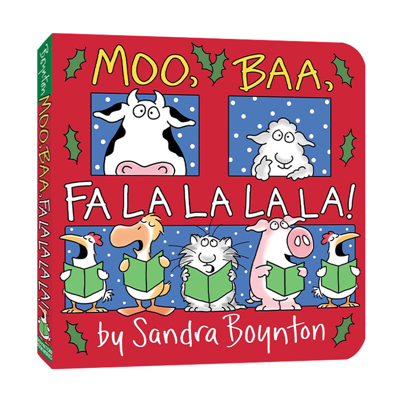 哞咩啦啦啦啦 英文原版绘本 Moo Baa Fa La 纸板书 英文版 进口英语原版书籍
