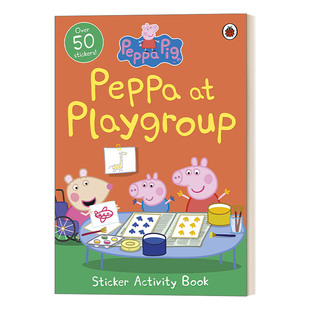 Book Peppa Sticker 英文原版 小猪佩奇在游戏小组 进口英语原版 英文版 Pig 书籍 Playgroup 贴纸游戏书 Activity