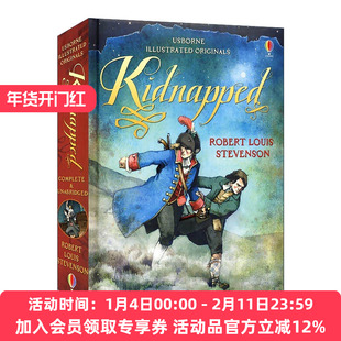 绑架 诱拐 英文原版 Usborne Illustrated Originals Kidnapped 尤斯伯恩精装插图版经典故事 英文版 进口英语原版书籍