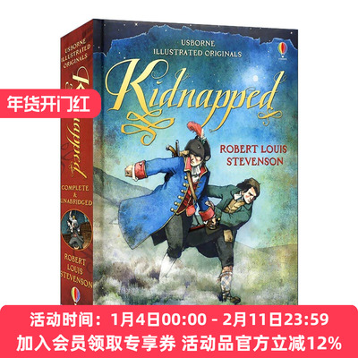绑架 诱拐 英文原版 Usborne Illustrated Originals Kidnapped 尤斯伯恩精装插图版经典故事 英文版 进口英语原版书籍