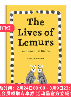 狐猴的生活 英文原版 The Lives of Lemurs 动物历史 意大利插画师Andrea Antinori 精装绘本 英文版 进口英语原版书籍
