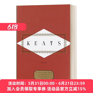 英文原版 Keats Poems Edited by Peter Washington 约翰·济慈 诗歌 人人图书馆口袋诗人系列 精装 英文版 进口英语原版书籍